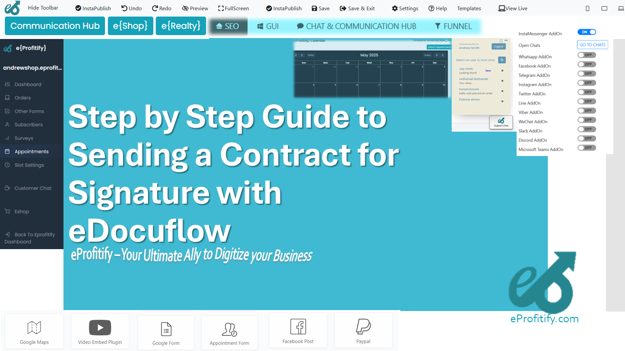 Step by Step Guide to Sending a Contract for Signature with eDocuflow